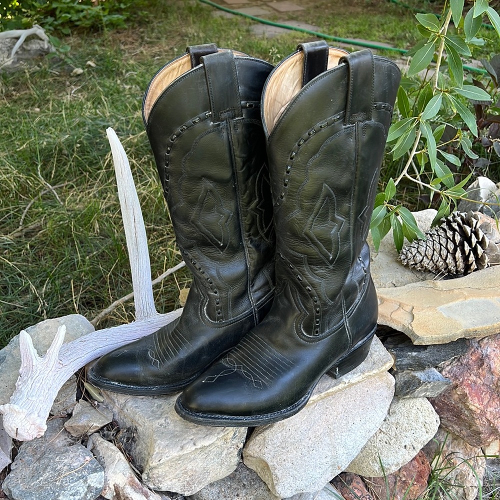 Mens black Montana westerner boots